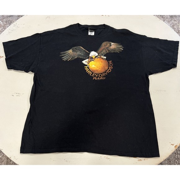 Harley Davidson Black T shirt XL Tee Columbia TN 2012 South of Nashville Rules - Picture 3 of 8